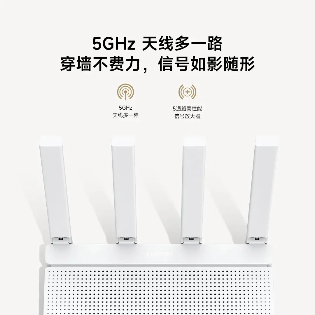 2024 NEW Original Xiaomi AX3000T Router 2.4GHz 5GHz 1.3GHz CPU 2X2 160MHz WAN LAN LED NFC Connection for Home Office Games Mi