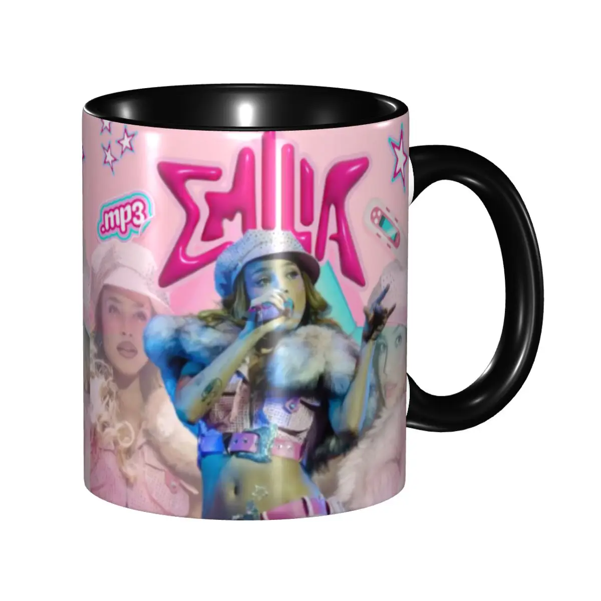 

DIY Argentine Singer Emilia Mernes Mp3 Ceramic Mug Custom Coffee Cups Creative Present