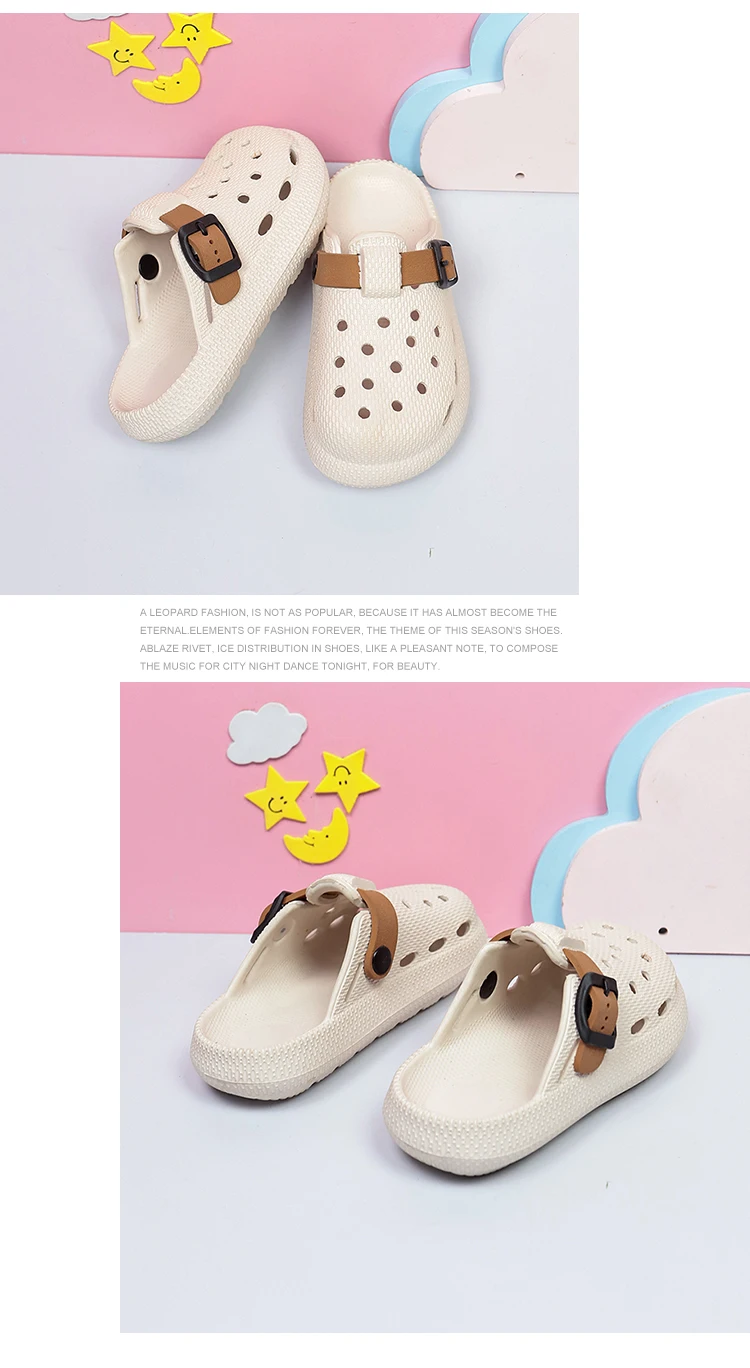 Neue Kinder-Clogs, Leichte Sommer-Sandalen mit Geschlossenem Zehenbereich für Jungen und Mädchen, Outdoor-Strandsandalen – Detail 12