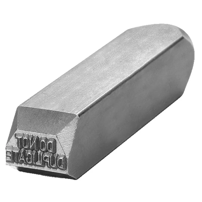 Ferramenta de perfuração de aço PORK selos de metal de 1/16 polegadas para chave para chave não duplicar carimbo artesanato de couro