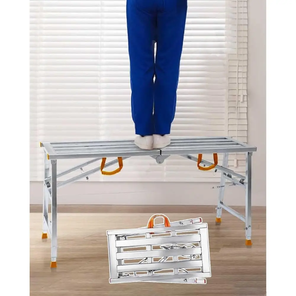 

Портативная лестница для внутренних лезвий, стальная платформа для рисования и чистки (55x11,8)