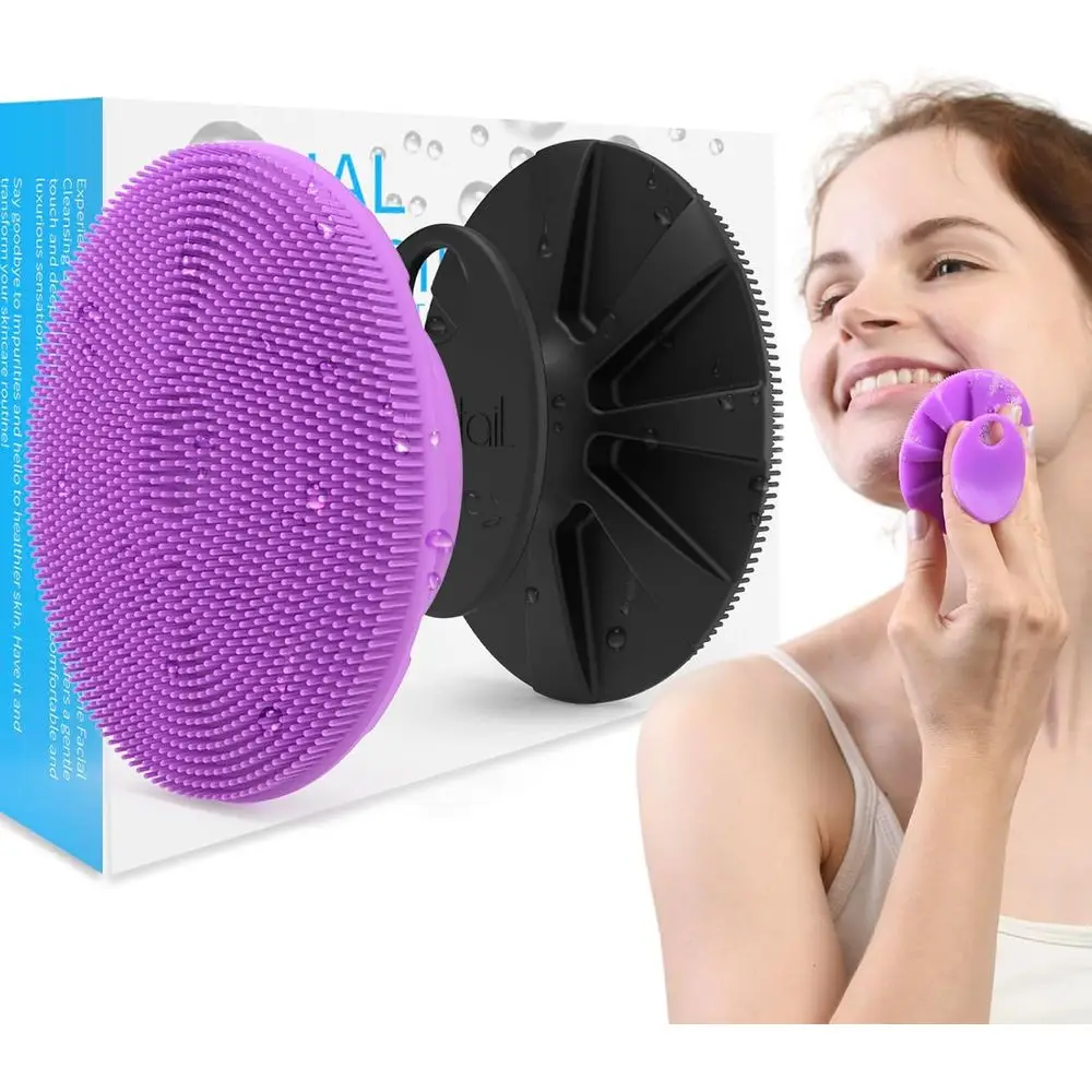Ace Scrubber 2 Pack, Cleansing Brush | Gentle Exfoliator for Sensitive Skin, Skin Care Exfoliating Ace Scrubber for Men and Wome