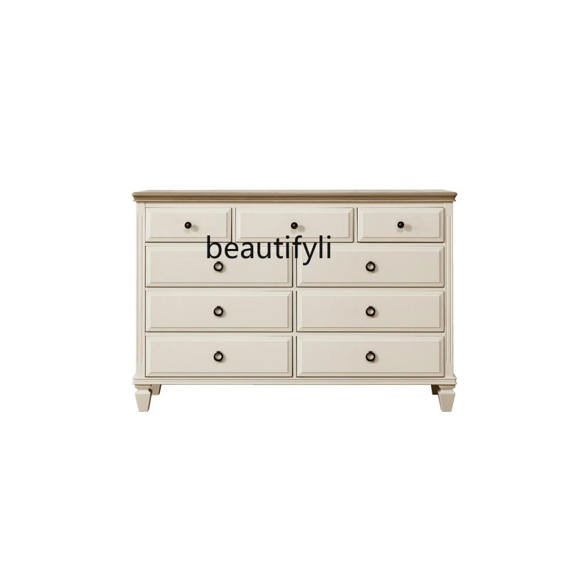 

Solid Wood Drawer Chest of Drawers Bedroom Storage 9 Chest of Drawers French Entry Lux Furniture Living Room Console Tables