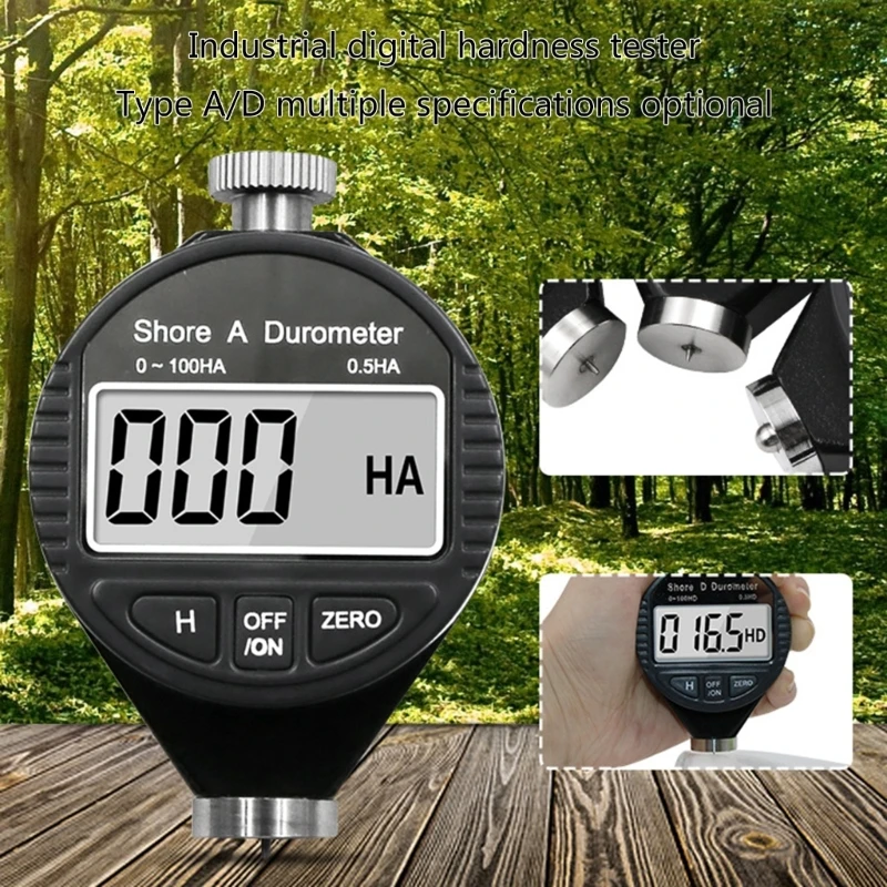 Kỹ Thuật Số Độ Cứng Đồng Hồ Đo Durometer Đo Độ CứNg Cho Cao Su Nhiệt-Nhựa Lốp Xe Thả Vận Chuyển