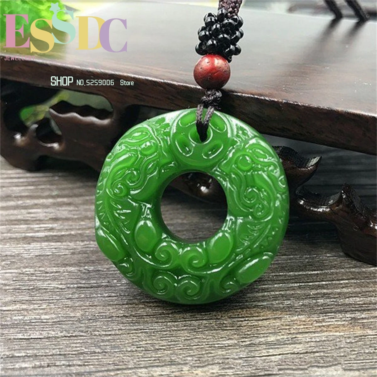 

Xinjiang Outer Mongolian Hotan Jade Jasper Pixiu Pendant Spinach Green Double Peace Couple Charm Jewelry Fashion Women's Men