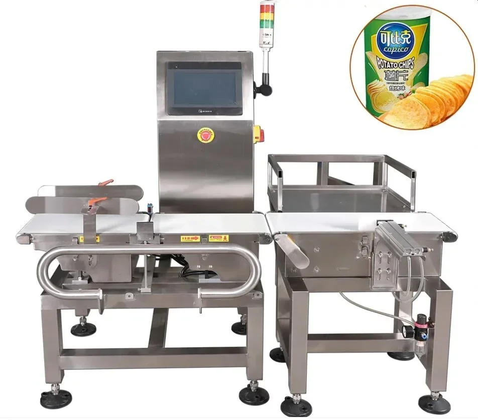 Automatic Weight Checker with Hammer Displacement System Conveyor Weighing Scale