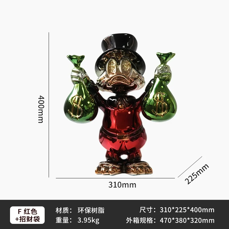 Sculptuur persoonlijkheid binnenhuis grote mond eend glasvezel creatieve decoratie ornament decoratie