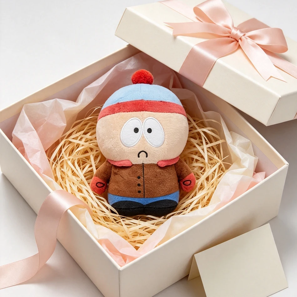Cartoon Southern Park Plüschtier, Niedliche Stoffpuppe von Stan Marsh, Kyle Broflovski, Kenny, Sammlerstück Plüschkissen als Geschenk für Kinder – Detail 6