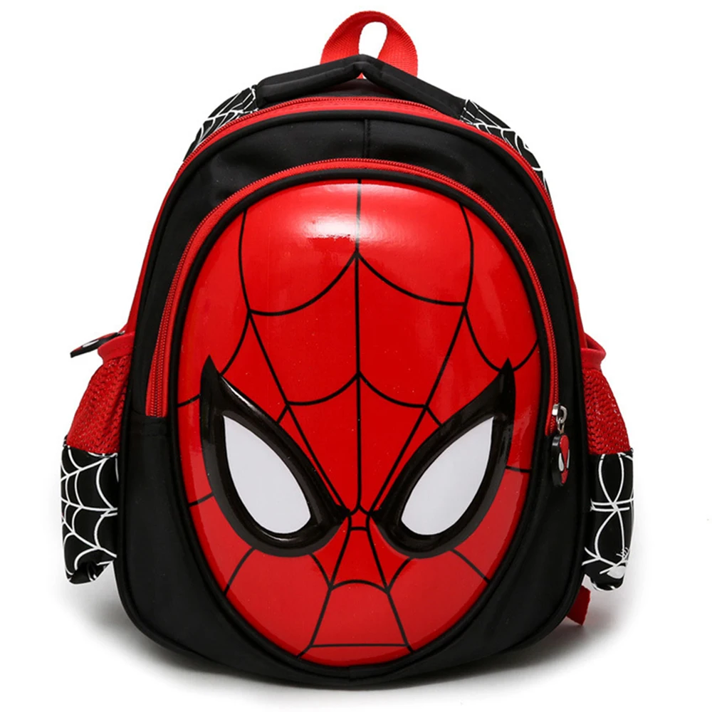 Disney Children\'s School Bag Kindergarten Boy Marvel Spider-man Backpack Large Class Bag Boy Cute Travel Lightweight Backpack