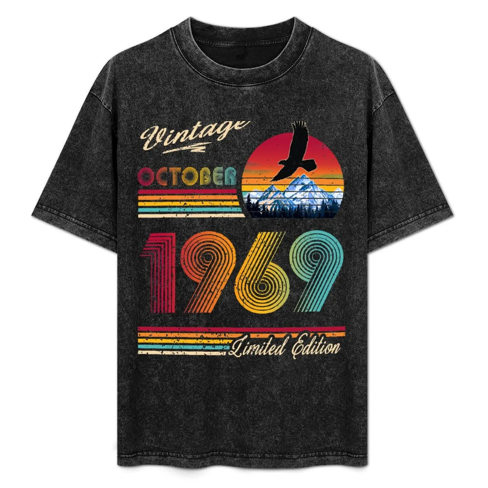 

October 1969 Birthday T-Shirt Clothing T-shirts man men workout shirt