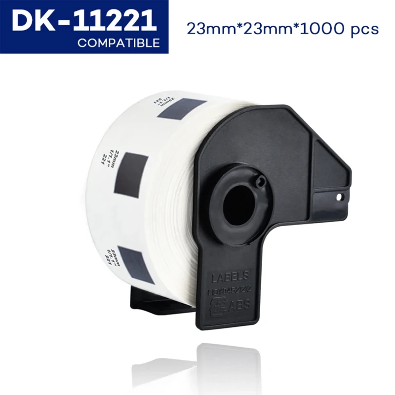 1 roll DK11221 Die-cut Thermal Paper 23*23mm for DK-11221 Brother QL Label Printer QL-700 800 1050 1060 1110