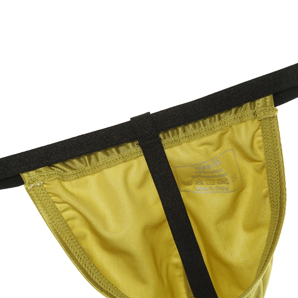 

Мужские базовые стринги-танга на все сезоны, атласные, с U-образным вырезом, приятные к телу, гладкие трусы-танга