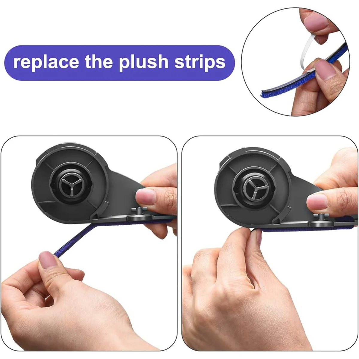 Hot sale Replacement Brush Roller for V6 V7 V8 V10 V11, Soft Roller for Soft Rollers Floor Nozzle 966488-01