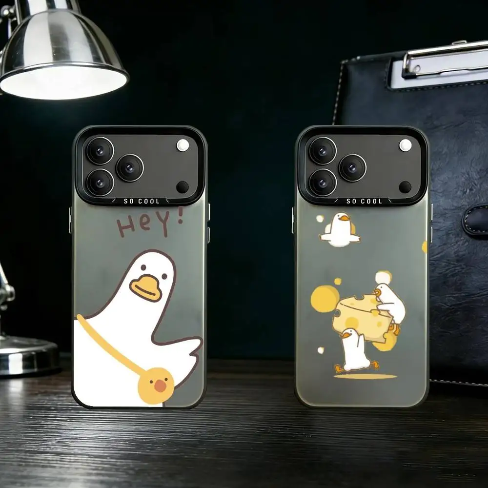 

Cartoon Cute G-Goose Phone Case For iPhone 17,16,15,14,13,12,11,Pro Max,Plus Candy Silver Cover