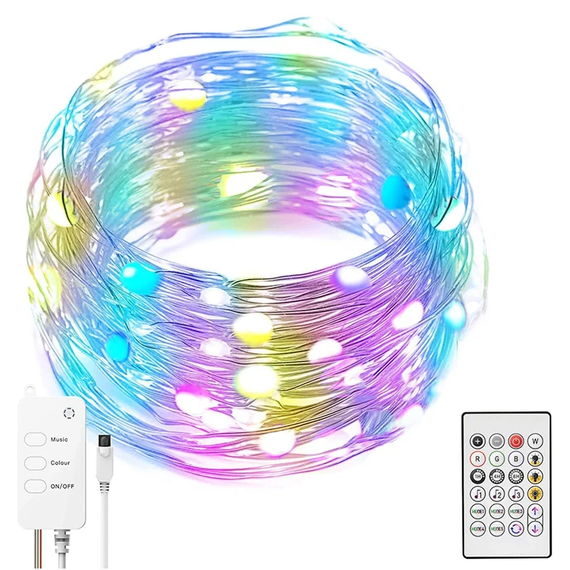 

String Lights Curtain String Light With Remote Control Timer Color Changing Lights For Bedroom Ceiling Decoration Retail