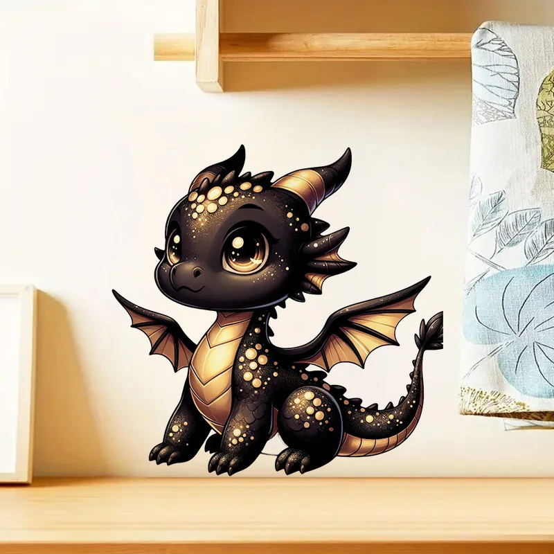Cute Baby Dragon Sticker, Water-proof Home Wall Decal, Used for Wall, Bathroom, Cabinet, Door,Toilet, Car, Laptop