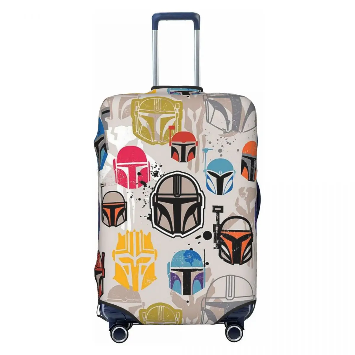 

Custom Cute M-Mandalorianed Movie Luggage Cover Protector Elastic Travel Suitcase Covers