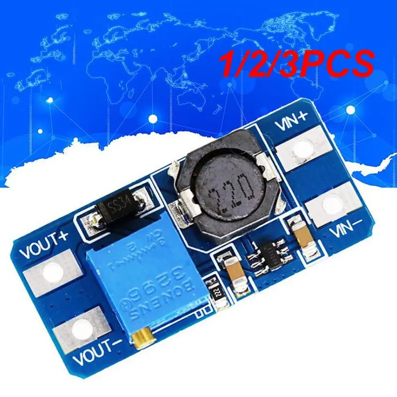 1/2/3PCS MT3608 DC-DC Step Up Power Module Boost Volt Conver2A Max DC-DC Step Up Power Module Booster Power Module 3-5V to