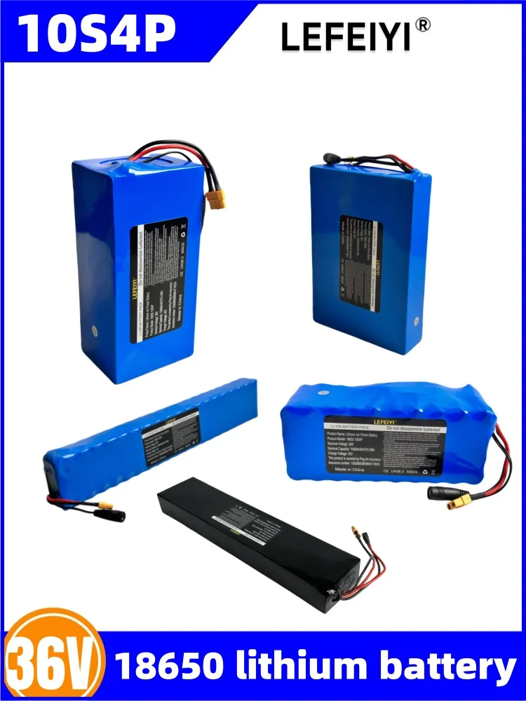 

10s4p36v10.400mah high-capacity lithium rechargeable battery, different connection components can be customized with BMS