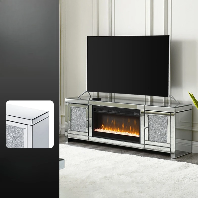 

TV cabinet with simulated fire fireplace electronic creative decoration heating winter