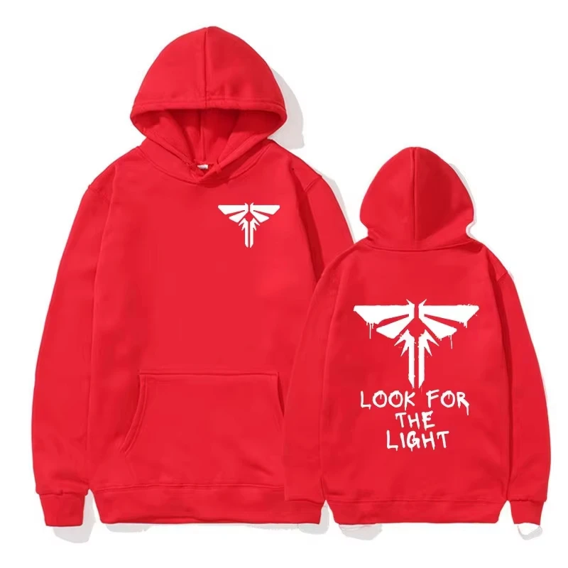 Men's Korean style autumn and winter hot selling new long sleeved hoodie looking for firefly pattern outdoor casual sportswear