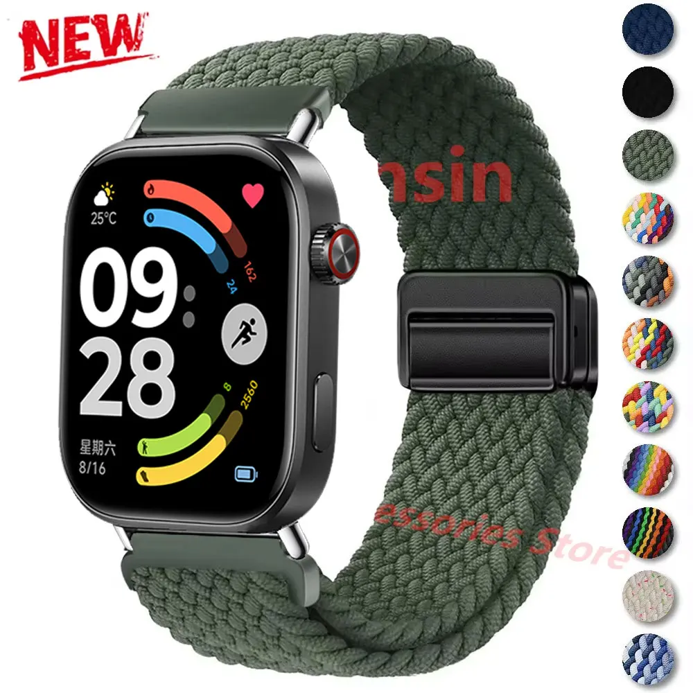 Für Redmi Uhr 5 4 6 Band Magnetische Nylon Schleife Armband Für Xiaomi Mi Band 8/9pro Strap Sport armband Austauschbare Armband