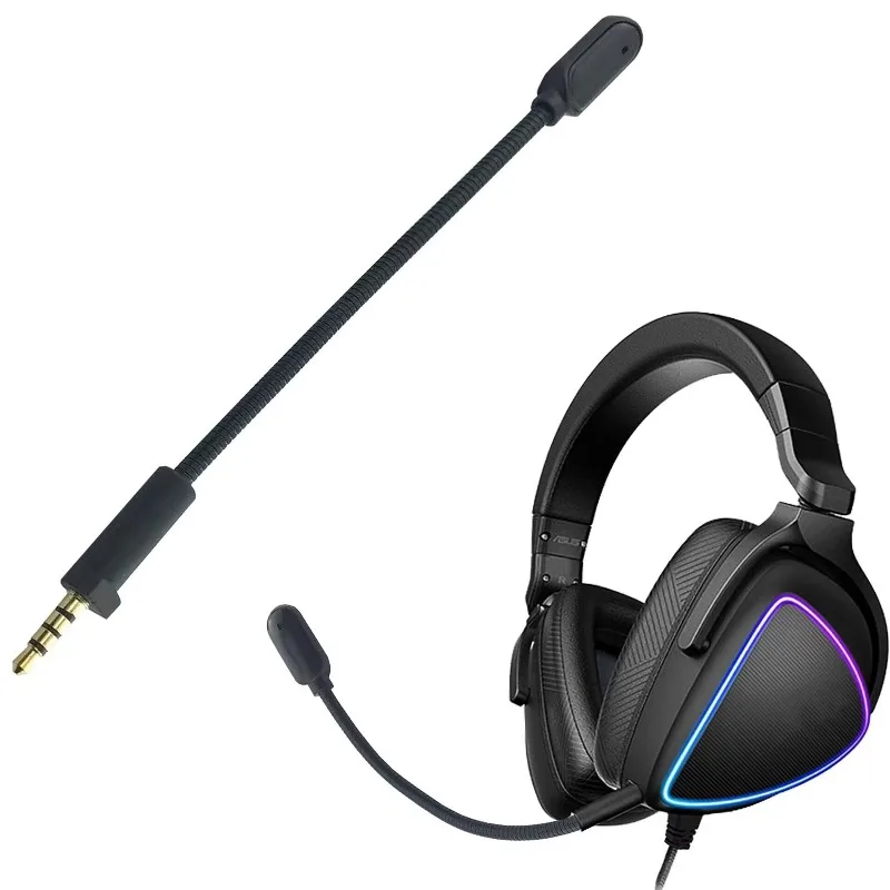 Y14A Replacement Microphone Boom For ASUS ROG Delta Gaming Headset Headphones 3.5Mm Noise-Canceling Detachable Design