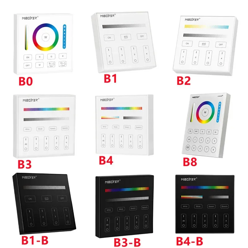 MIBOXER B0 B1 B2 B3 B4 B8 Panel Remote RGB+CCT 2.4GHZ 4-Zone 8-Zone WIFI Wireless touch Smart Panel  Remote controller