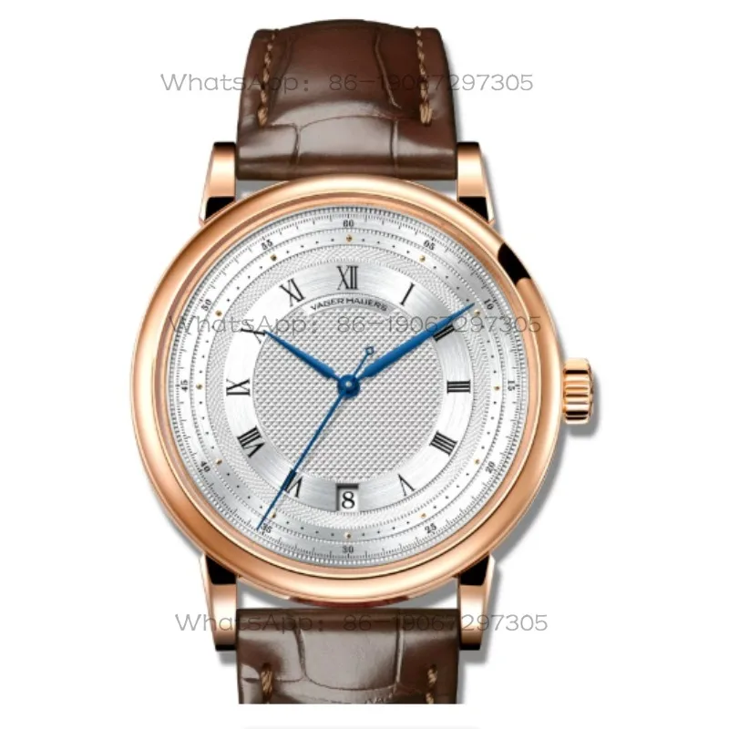 Watch Men's Mechanical Watch Fully Automatic Swiss Movement Blue Steel Needle Ultra-Thin Calendar Men's Watch