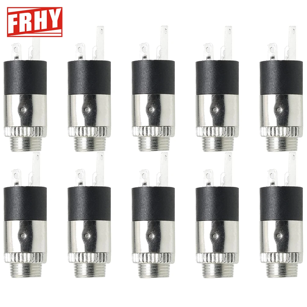 10PCS PJ392 3.5mm Stereo Female Socket Jack with Screw - Premium Metal Audio Connector for DIY Headphone Repair, Amplifier