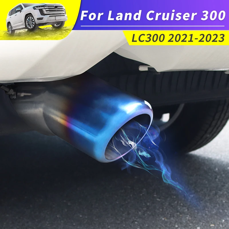 For 2021-2023 Toyota Land Cruiser 300 LC300 Modification Accessories Tail Throat Exhaust Pipe Decorative FJ300 Muffler