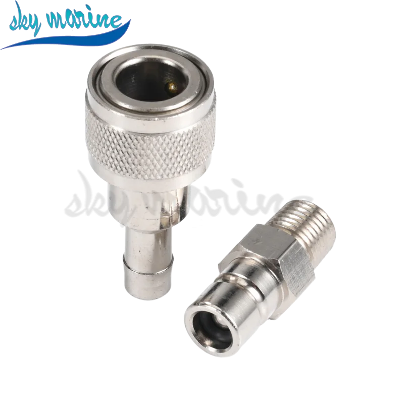 

Fuel Line Connector 033498-10 033496-10 For Honda outboard 3/8" 1/4" Npt Male Tank-Side 91 & Newer Chrome Plated Tank Side Male