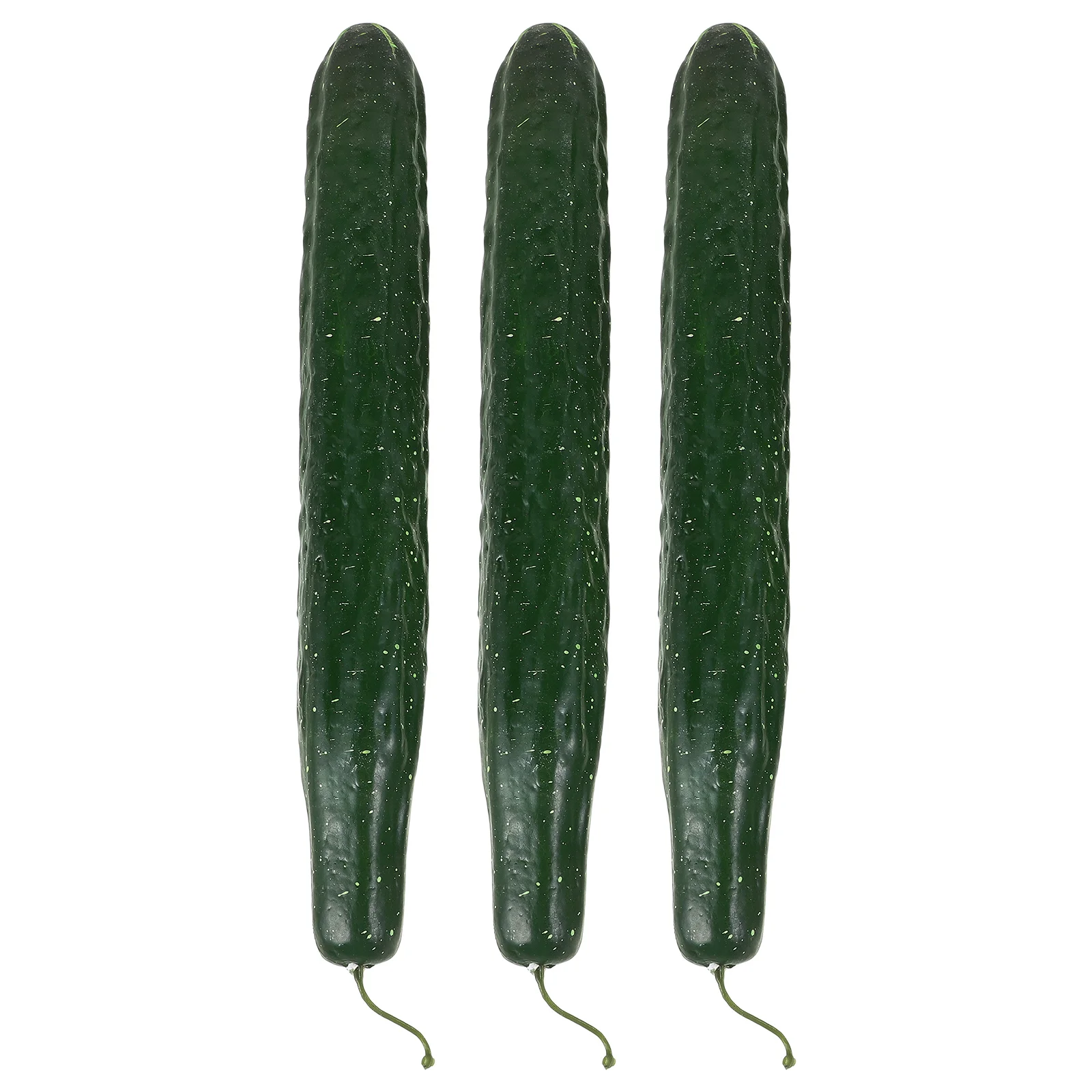 

3 Pcs Artificial Cucumber Slices Realistic Food Props Photo Veggies Decor DisplayCucumber Model Green Vegetable