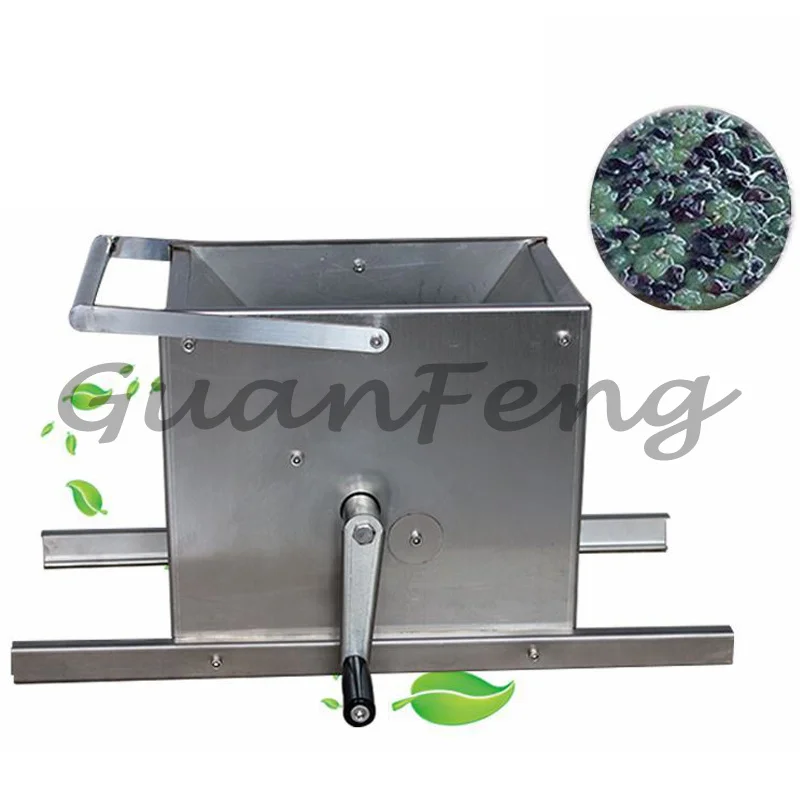 100KG/H Manual Grape Crusher Stainless‑Steel  Fruit Crushing Machine Wine Cherry Berry Press Crusher For Home Wine‑Making