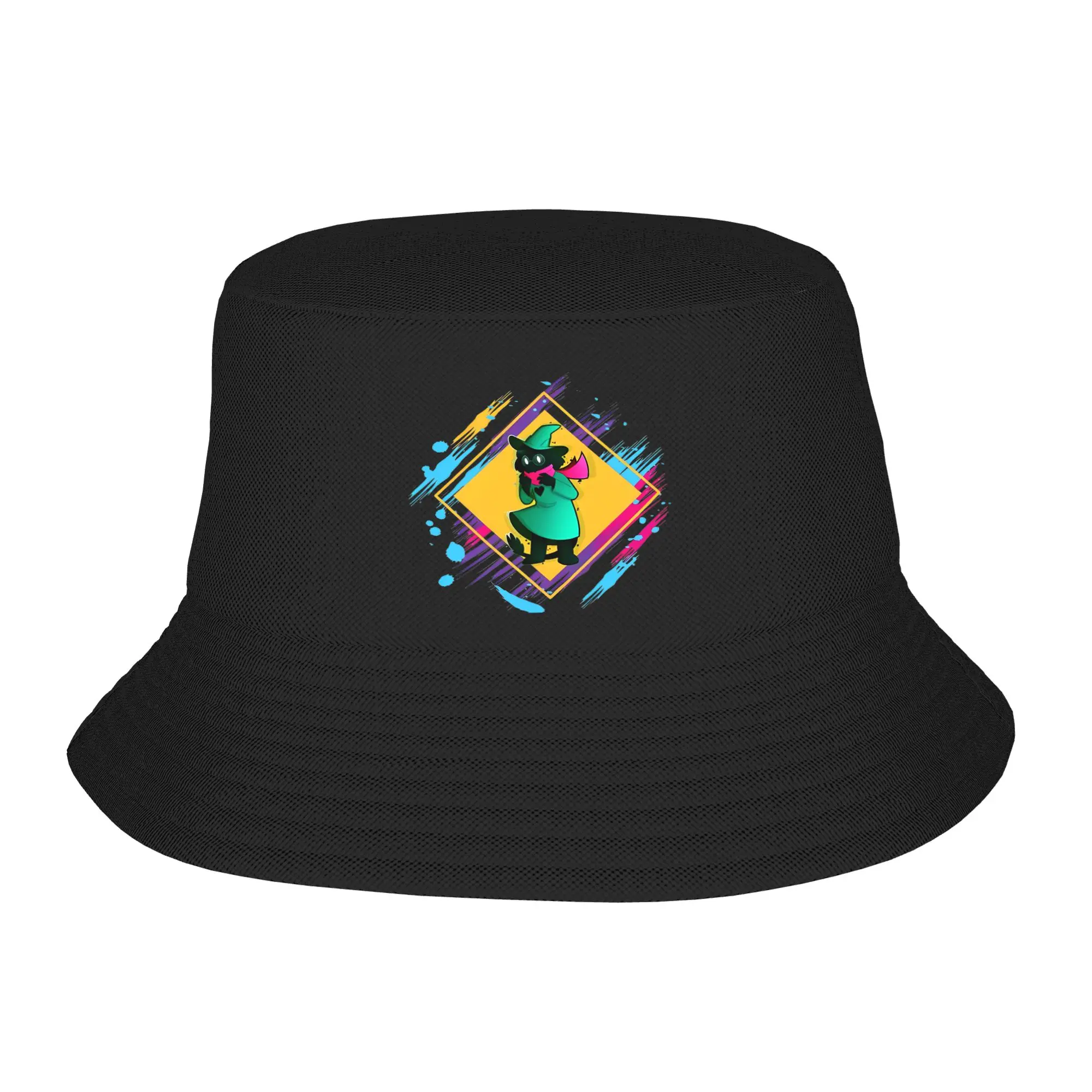 Ralsei Deltarune Sprite Art Bucket Hat for Teen Beach Floppy Hat Unique Design for Fishing Fisherman Caps Irish Country Hat