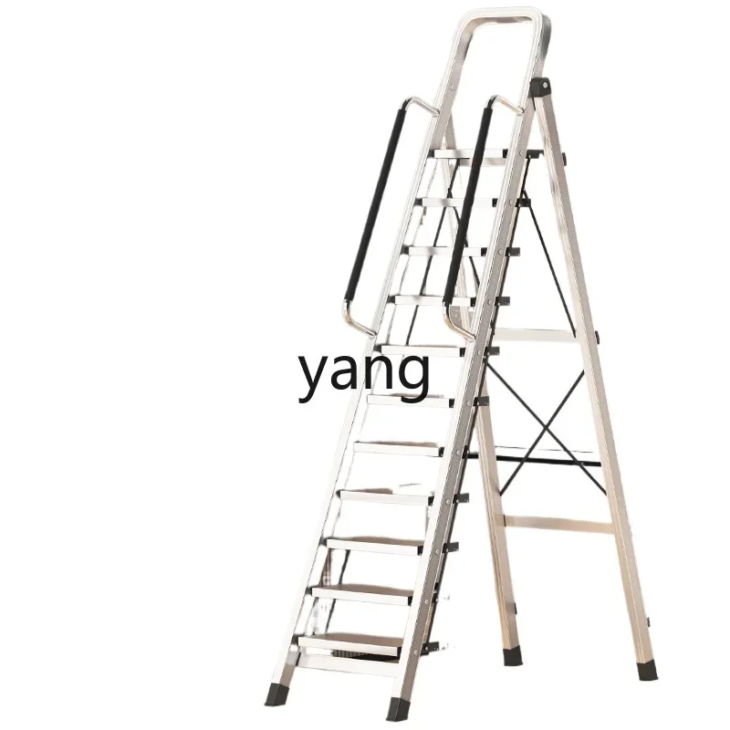 Lhh household aluminum alloy folding loft climbing ladder extra thick bold herringbone escalator multi-function