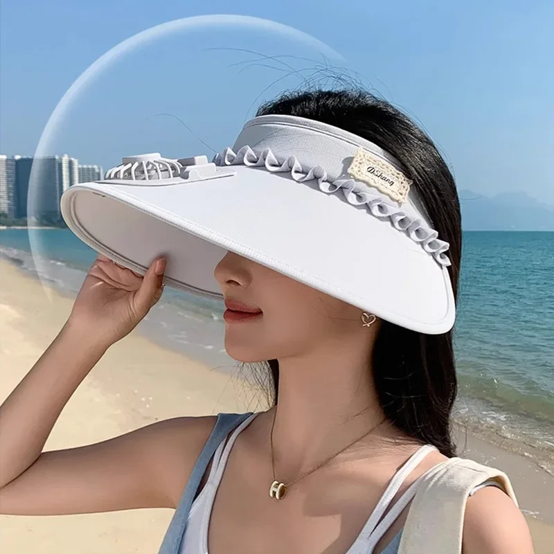 

Шляпа от солнца с питанием от USB-зарядки, вентилятор, большой карниз для детей и взрослых, солнцезащитные вентиляторы с пустой крышей, летняя рыбалка на открытом воздухе, альпинизм