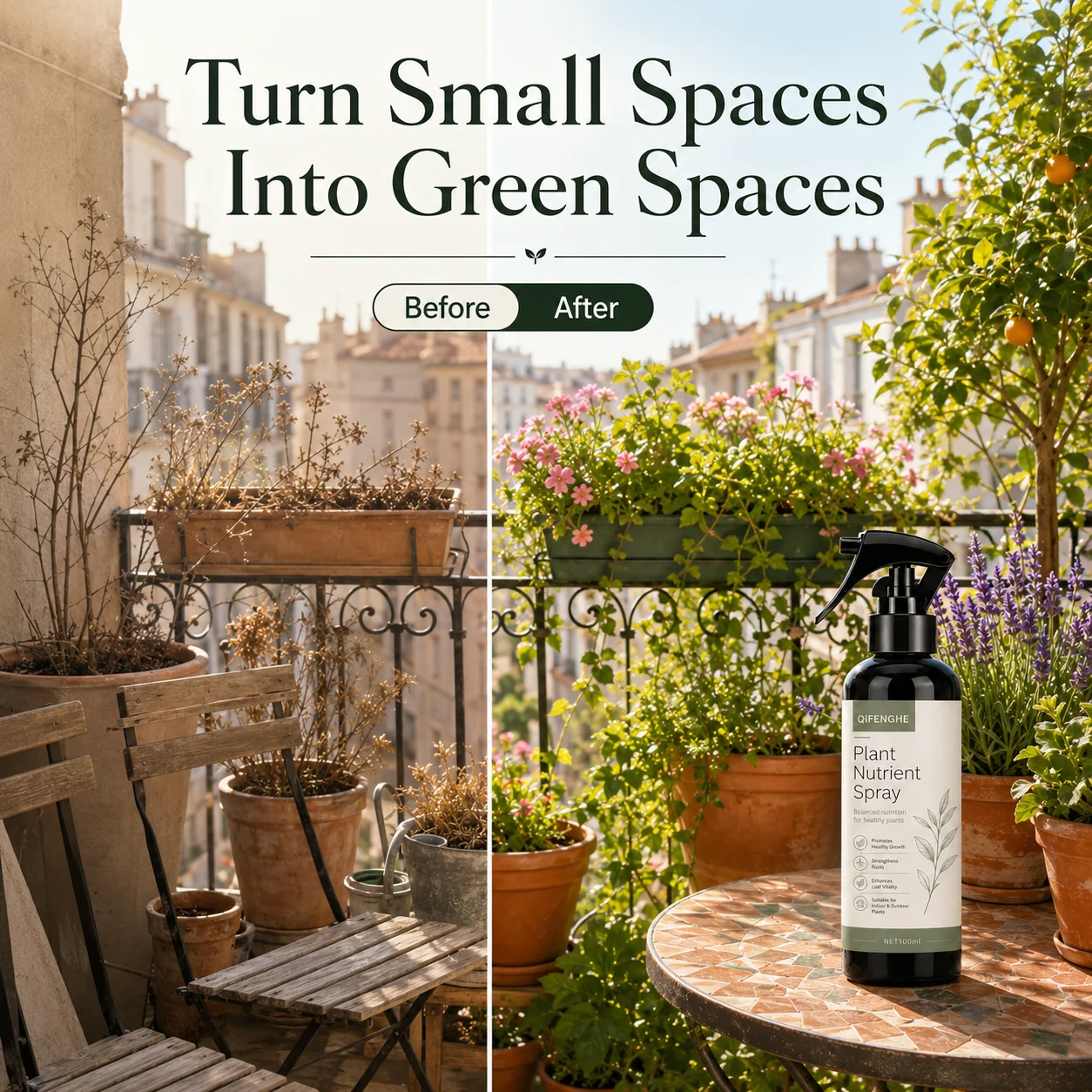 Concentrated Plant Food, Universal Liquid Fertilizer for Indoor & Outdoor, Root Growth & Leaf Shine, Revives Yellow Leaves