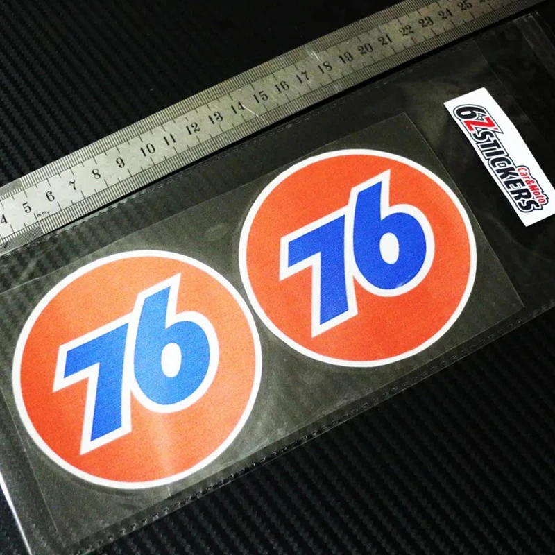 Pegatina Retro de Carreras Estilo Clásico para TEXACO TP 76 Gulf ESSO, Diseño Vintage Hot Rod, Aceite, Gasolina, Petróleo, V8, OEM, Recortada