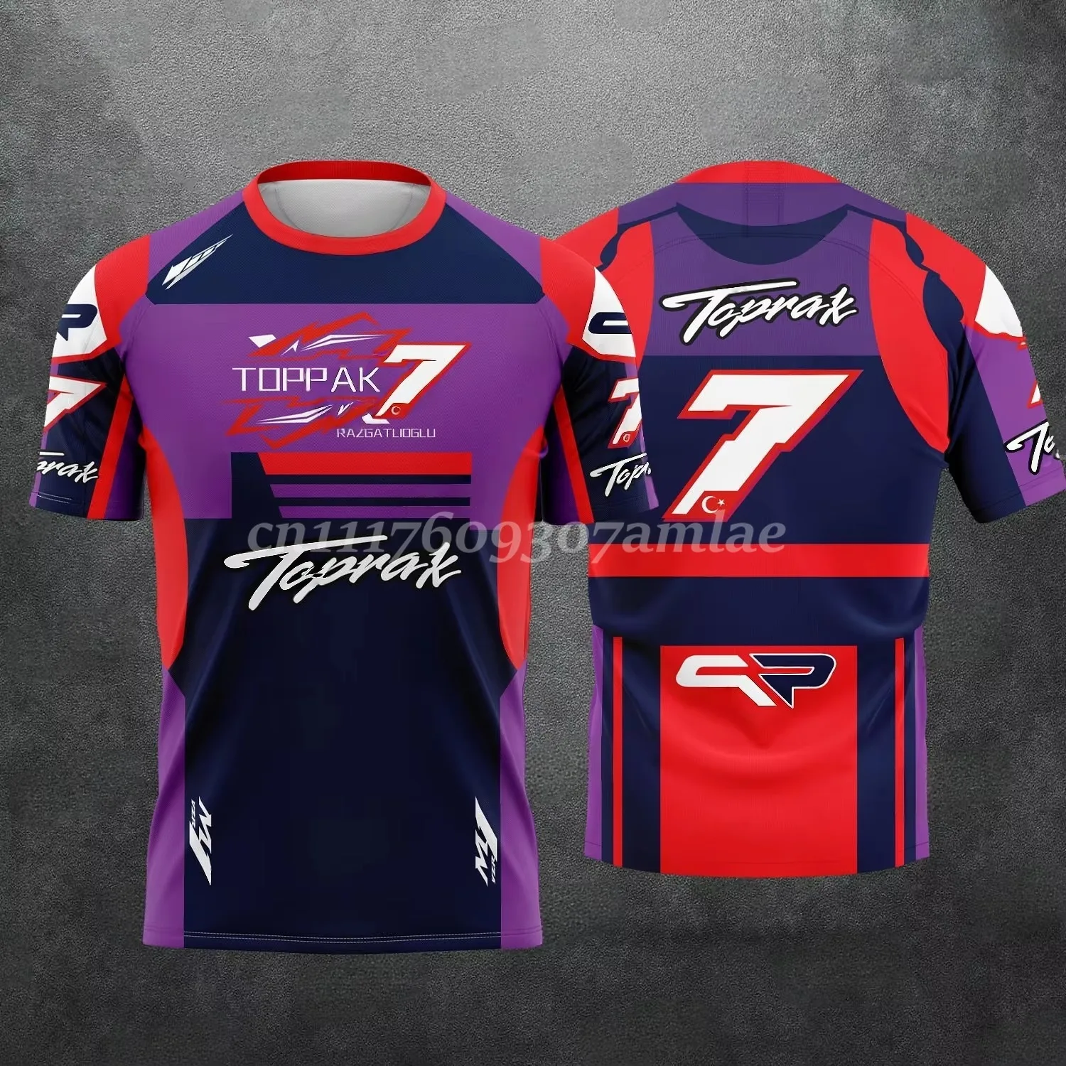 2026 New Motorcycle Racing #7 Rider Toprak Razgatlioglu Fan 3D Printed Pattern T-Shirt for  Summer Family Matching