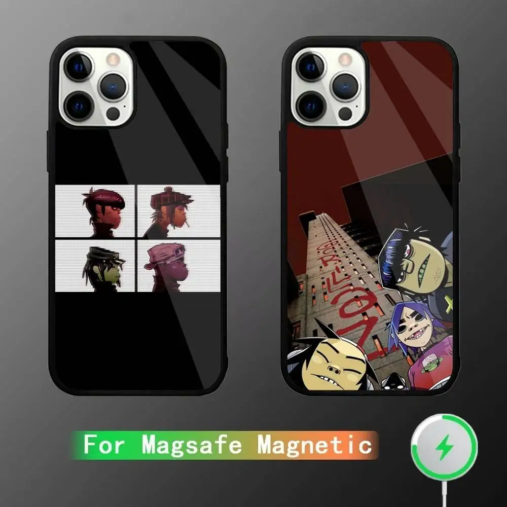 

G-Gorillaz Band Demon Days Phone Case For iPhone 17,16,15,14,13,12,11,Pro,Max,Plus,Mini,SE4, Magnetic Magsafe Wireless Charging