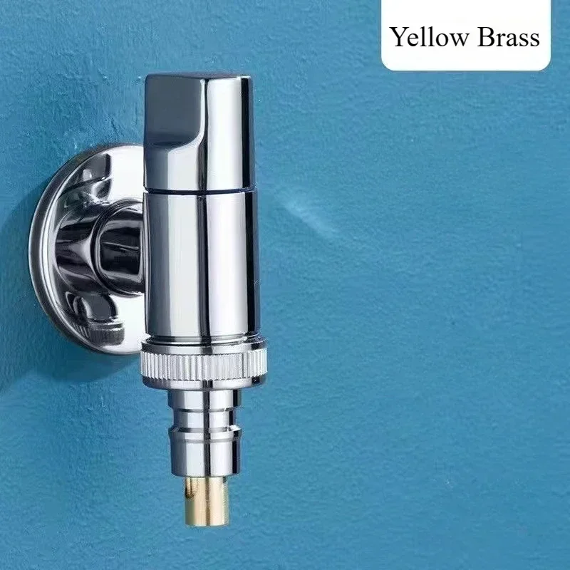 Brass quick-opening washing machine automatic water stop valve universal installation G1/2