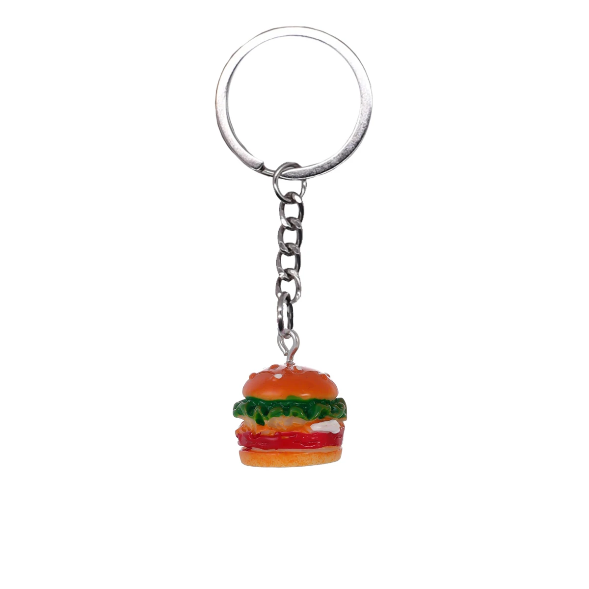 Cute Resin Burger Keychain Funny Special Gift view 4