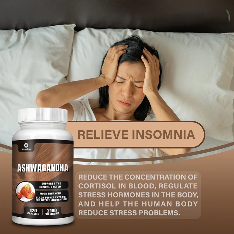 Ashwagandha - Help Stress, Focus, Brain, Energy Support Sleep Health, Muscle and Strength