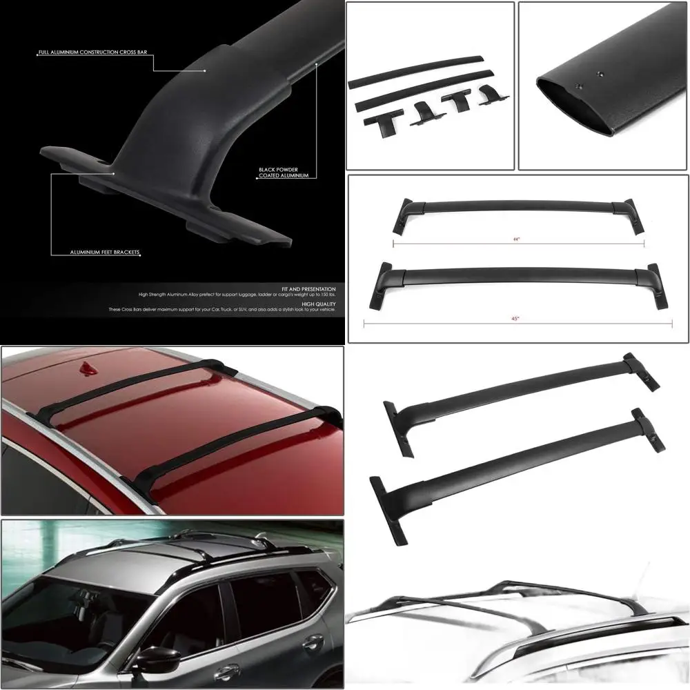 

Алюминиевые поперечины на багажник на крышу Nissan Murano 2015-2018 гг., пара, черный