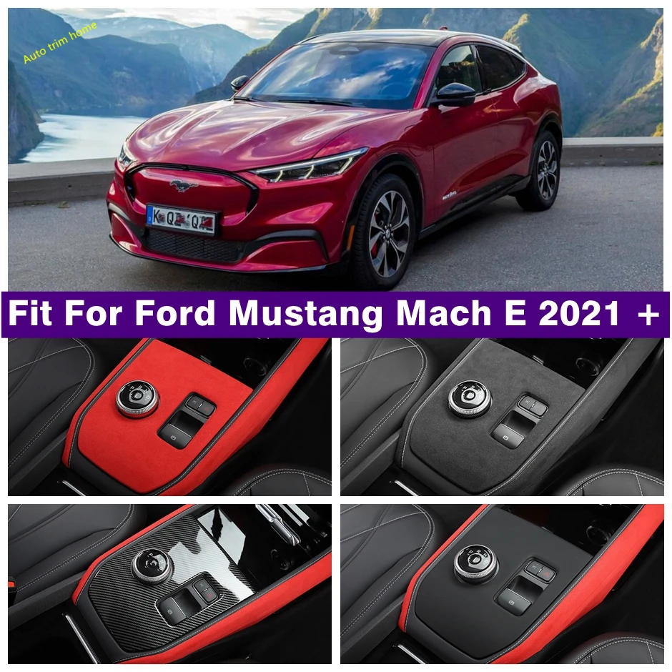 

Central Control Gear Shift Box Decoration Panel Cover Trim Fit For Ford Mustang Mach E 2021 - 2023 Interior Accessories