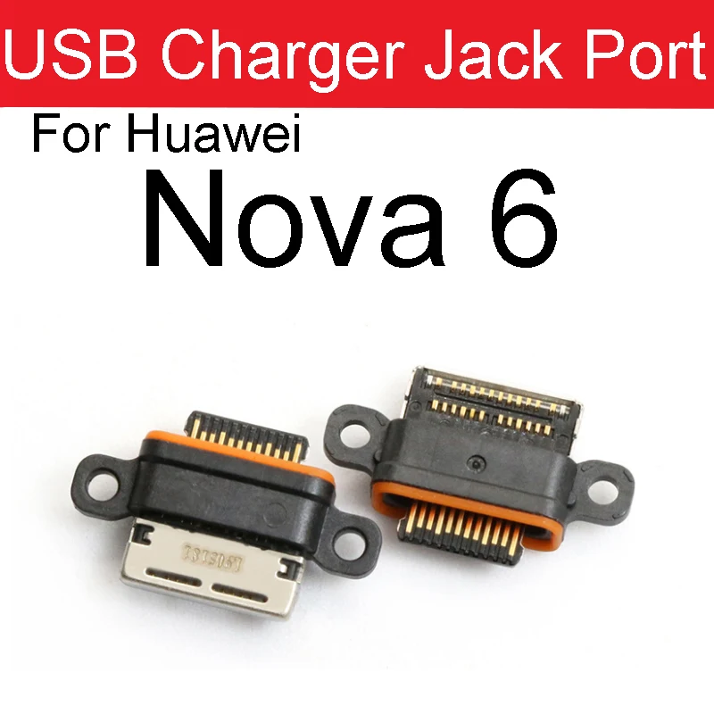 2pcs/lot USB Jack Charger Port For Huawei Nova 6 7 8 6se 7se 8se 7i 7 8 Pro Mirco USB Port Connector Plug Socket Charging Dock