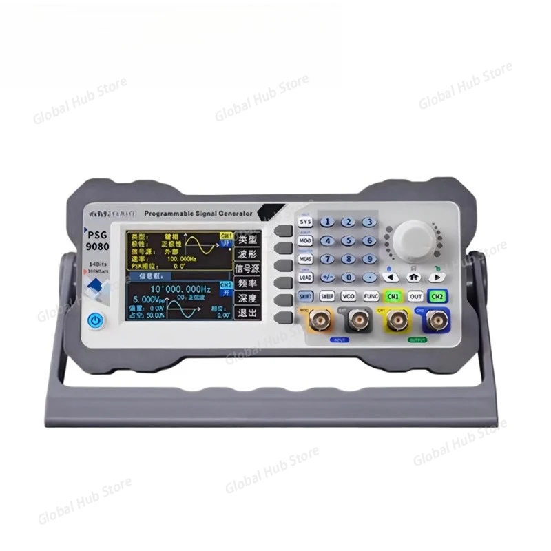 For PSG9080 Programmable Dual Channel DDS Fully CNC Function Arbitrary Waveform Signal Source Generator Frequency