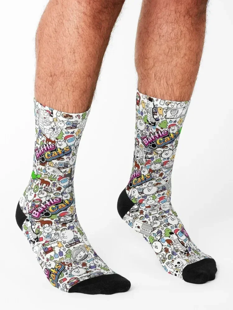 Battle Cats Socks custom Stockings man Stockings compression tennis Socks For Man Women's