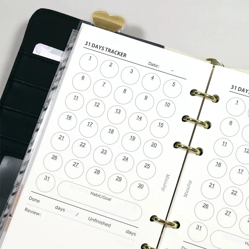Minimalist Ledger Loose Leaf Paper A6A7